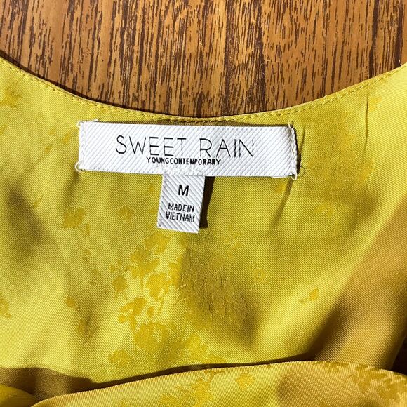 Sweet Rain Young‎ Contemporary Top Green Size M Womens - Picture 3 of 8